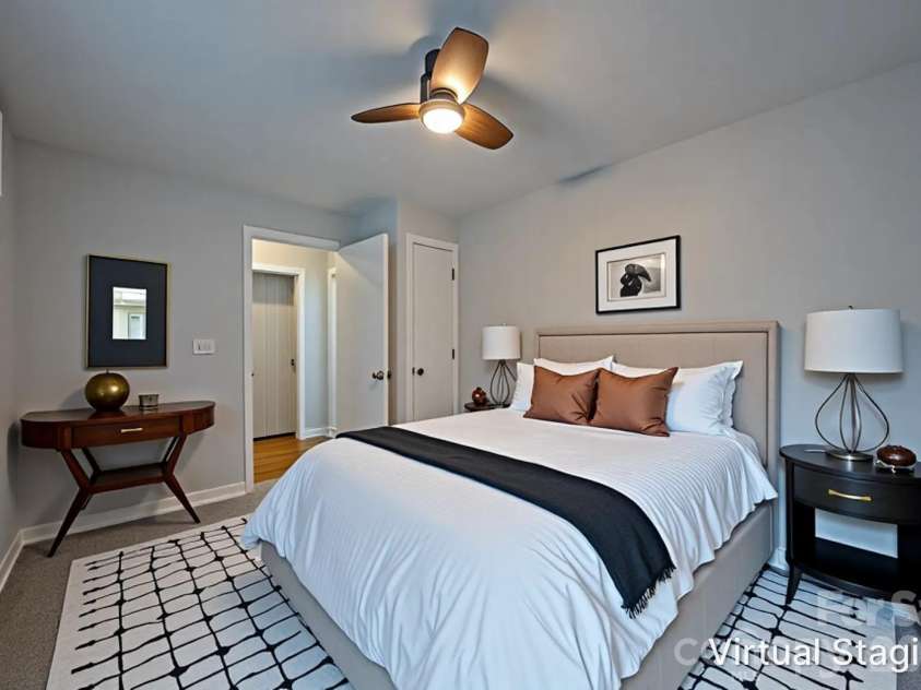 501 Fairview Road, Asheville, NC 28803.  MLS# CAR4393611, YatesRealty ID 37603. Bedroom 2 virtually staged
