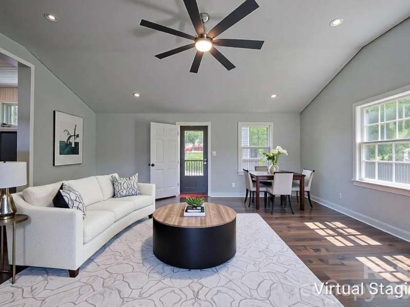 501 Fairview Road, Asheville, NC 28803.  MLS# CAR4393611, YatesRealty ID 37603. Living Room virtually staged