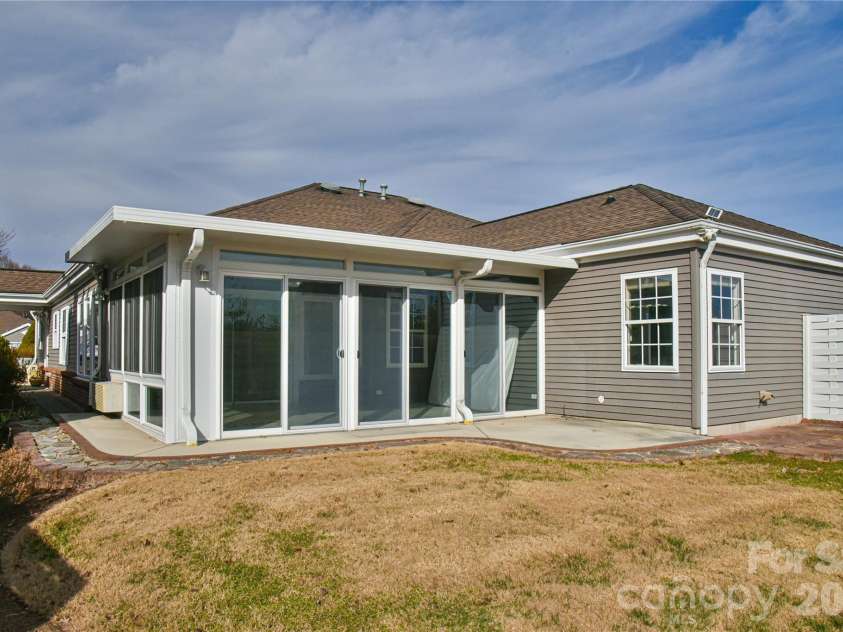 4 Heather Way, Candler, NC 28715.  MLS# CAR4355118, YatesRealty ID 3761. Back of the unit