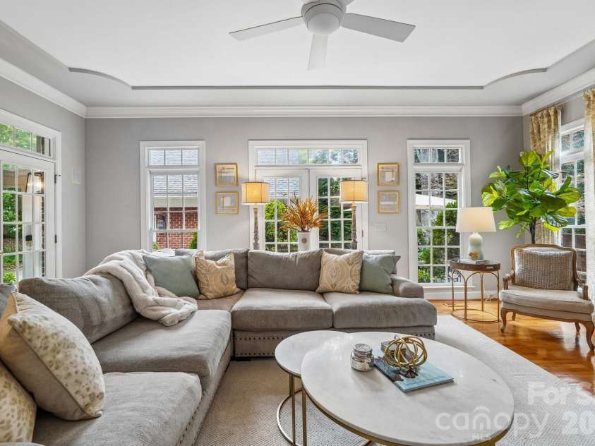 5401 Haynes Hall Place, Charlotte, NC 28270.  MLS# CAR4403065, YatesRealty ID 37623. Living Room