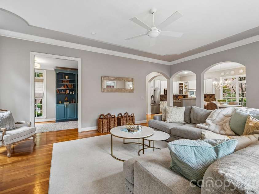 5401 Haynes Hall Place, Charlotte, NC 28270.  MLS# CAR4403065, YatesRealty ID 37623. Living Room