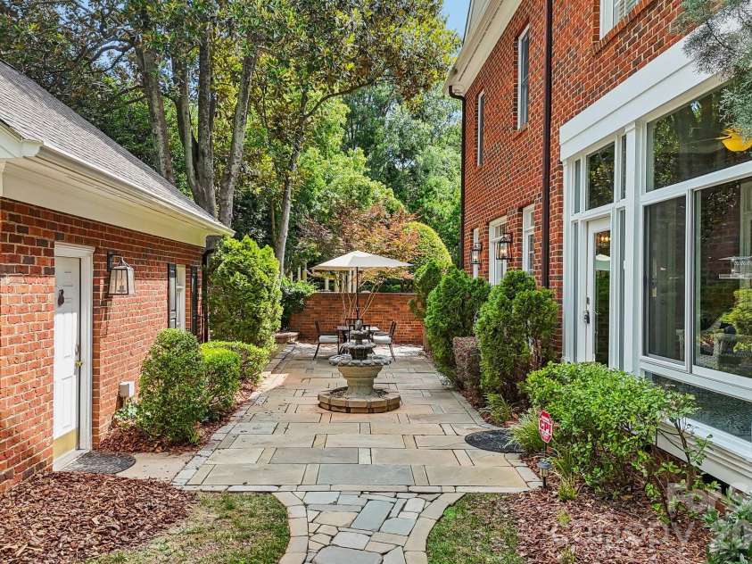 5401 Haynes Hall Place, Charlotte, NC 28270.  MLS# CAR4403065, YatesRealty ID 37623. Private backyard