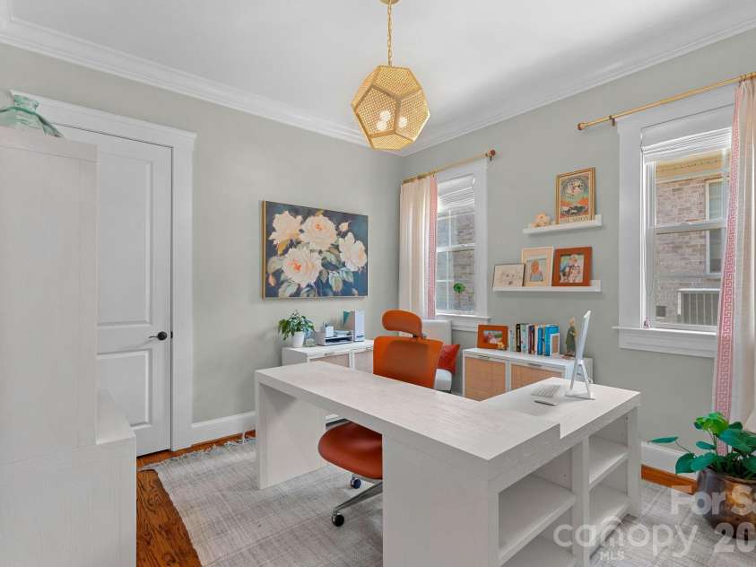 3813 Lakeside Drive, Charlotte, NC 28270.  MLS# CAR4403586, YatesRealty ID 37638. Main Floor Bedroom/Office