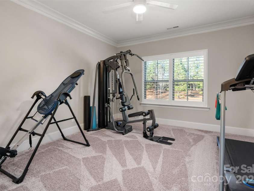 105 Downton Abbey Drive, Marvin, NC 28173.  MLS# CAR4332508, YatesRealty ID 3764. Bedroom #4 - currently being used for home gym