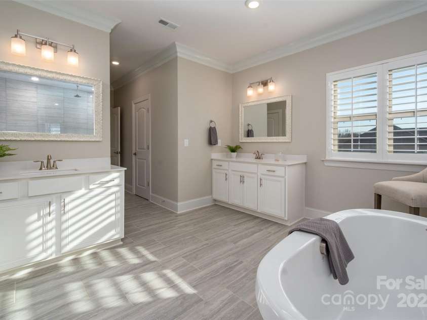 105 Downton Abbey Drive, Marvin, NC 28173.  MLS# CAR4332508, YatesRealty ID 3764. Primary bath features dual vanities