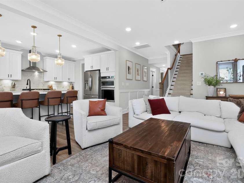 17222 Monocacy Boulevard, Huntersville, NC 28078.  MLS# CAR4396980, YatesRealty ID 37665. Open Concept view of main living spaces