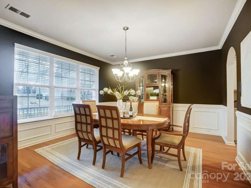 1126 Snowbird Lane, Waxhaw, NC 28173.  MLS# CAR4222147, YatesRealty ID 3767. Elegant dining room.