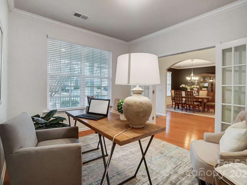 1126 Snowbird Lane, Waxhaw, NC 28173.  MLS# CAR4222147, YatesRealty ID 3767. Office with French doors.