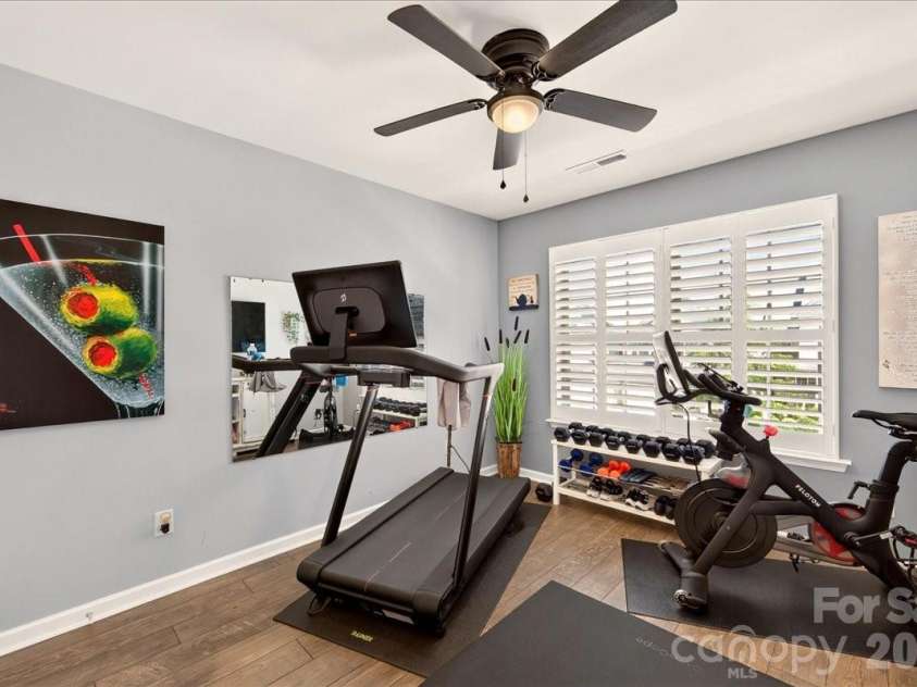 3093 Hartson Pointe Drive, Fort Mill, SC 29707.  MLS# CAR4402189, YatesRealty ID 37679. Bedroom 3 being used for workout area