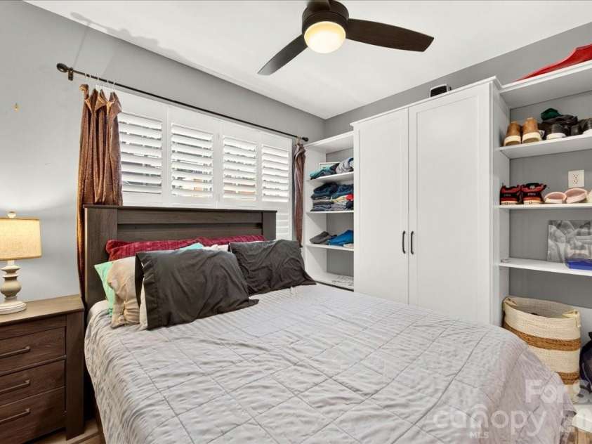 3093 Hartson Pointe Drive, Fort Mill, SC 29707.  MLS# CAR4402189, YatesRealty ID 37679. Bedroom with built in closet system basement level