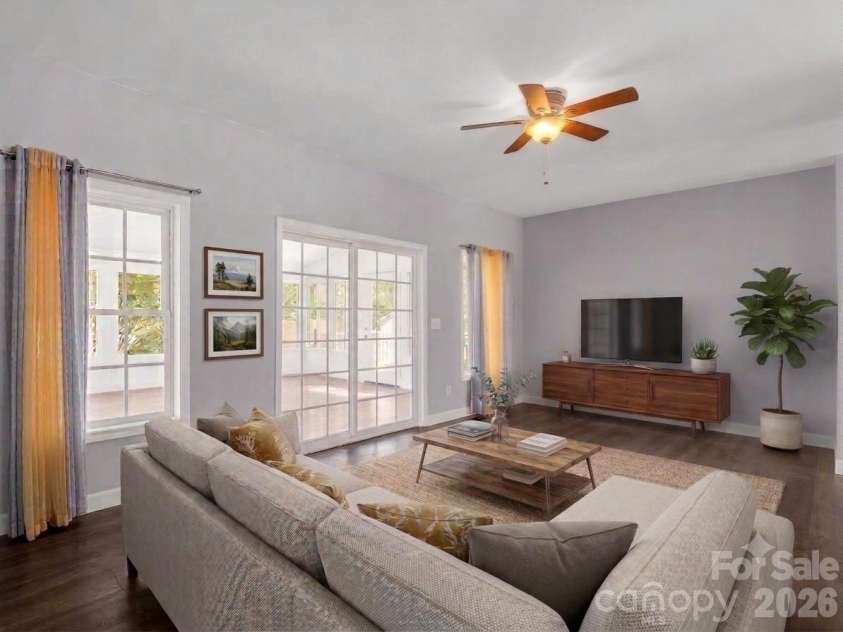 355 Hidden Meadow Drive, Hendersonville, NC 28792.  MLS# CAR4403011, YatesRealty ID 37699. Living Room - Virtually Staged