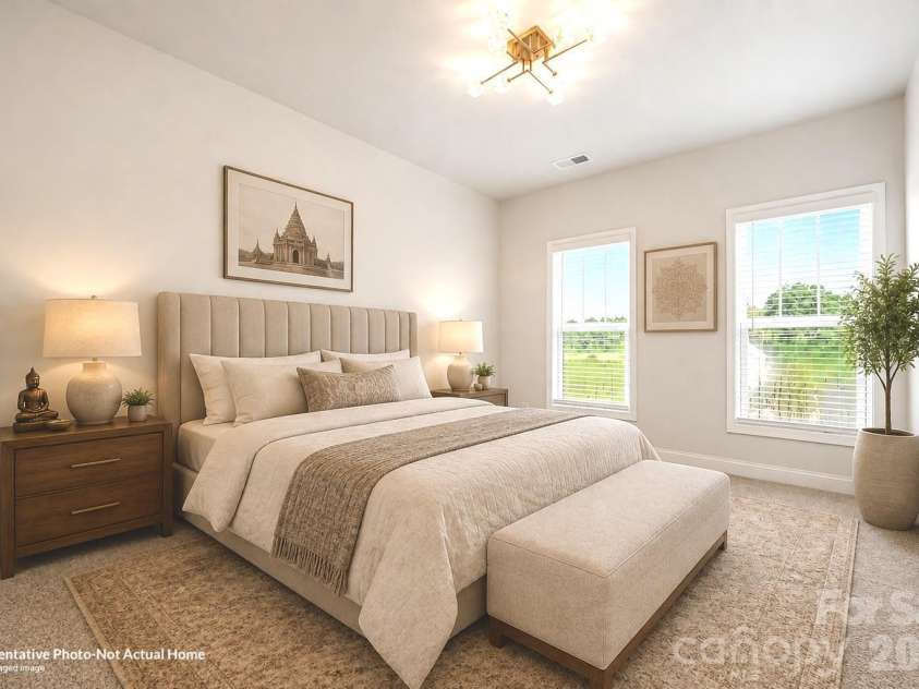 10231 Rainier Trail Drive, Huntersville, NC 28078.  MLS# CAR4399047, YatesRealty ID 37703. Bedroom 2-Virtually Staged-Bordeaux