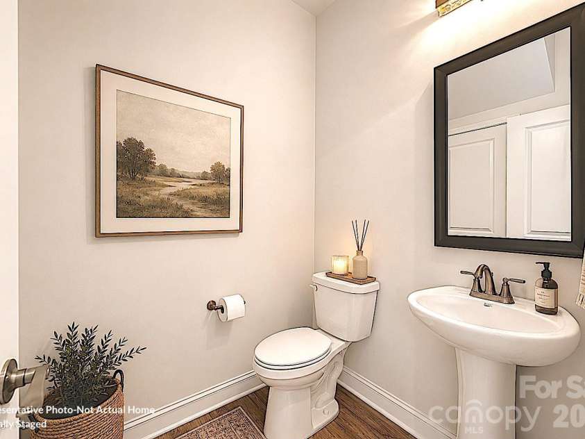 10231 Rainier Trail Drive, Huntersville, NC 28078.  MLS# CAR4399047, YatesRealty ID 37703. Half Bath-Virtually Staged-Bordeaux