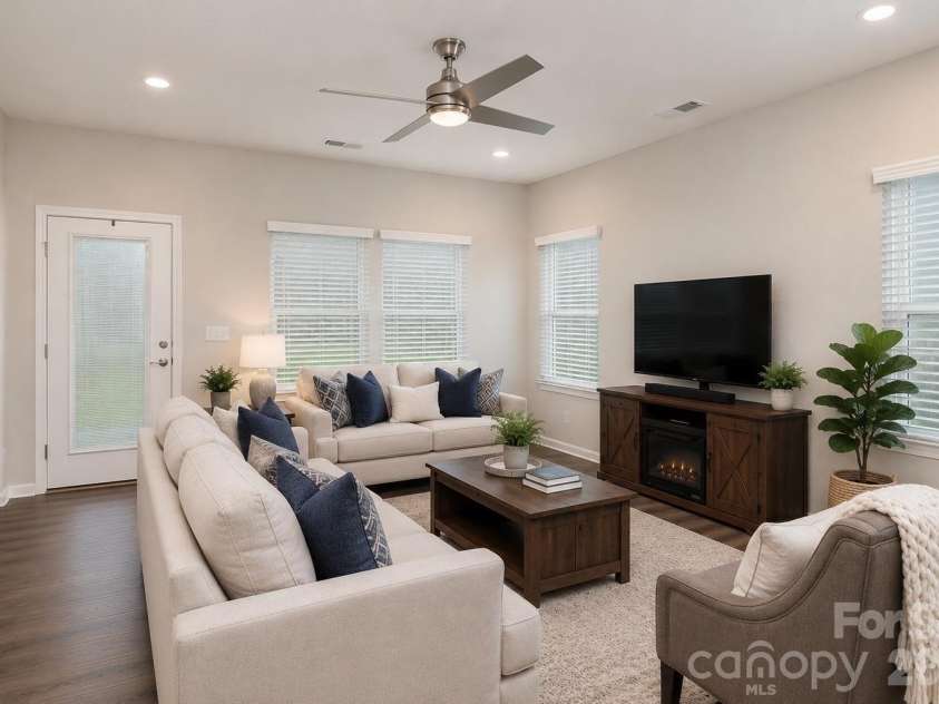 26019 Appleyard Court, Lancaster, SC 29720.  MLS# CAR4398369, YatesRealty ID 37715. Living Room (Virtually Staged)