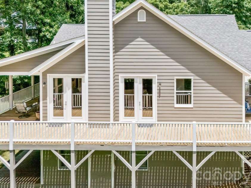 2 Birkdale Drive, Weaverville, NC 28787.  MLS# CAR4399312, YatesRealty ID 37716. Wrap-around deck