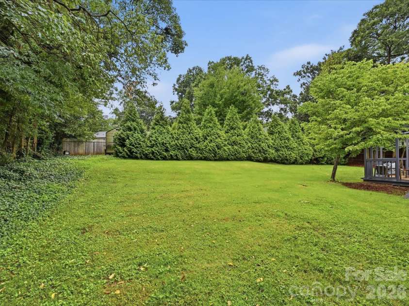4318 Ruskin Drive, Charlotte, NC 28209.  MLS# CAR4403739, YatesRealty ID 37729. Back Yard