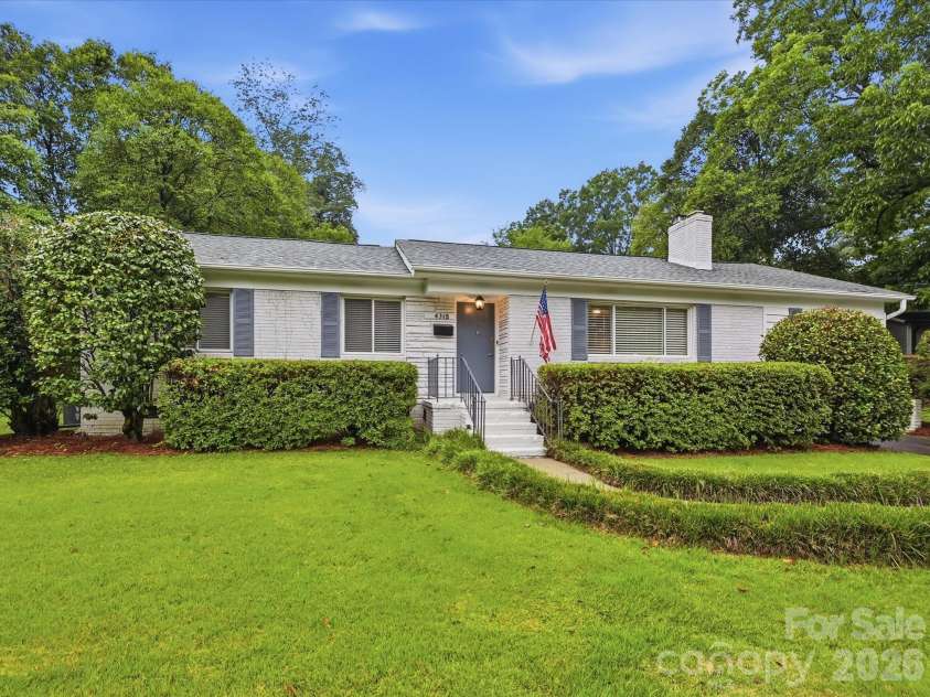 4318 Ruskin Drive, Charlotte, NC 28209.  MLS# CAR4403739, YatesRealty ID 37729. Front