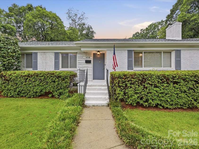 4318 Ruskin Drive, Charlotte, NC 28209.  MLS# CAR4403739, YatesRealty ID 37729. Front