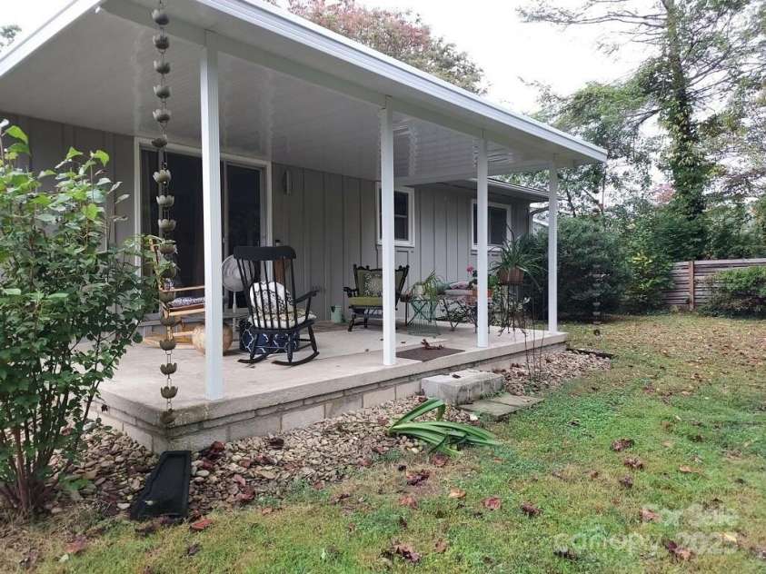 1235 Pinebrook Circle, Hendersonville, NC 28739.  MLS# CAR4309617, YatesRealty ID 3775. Back Porch