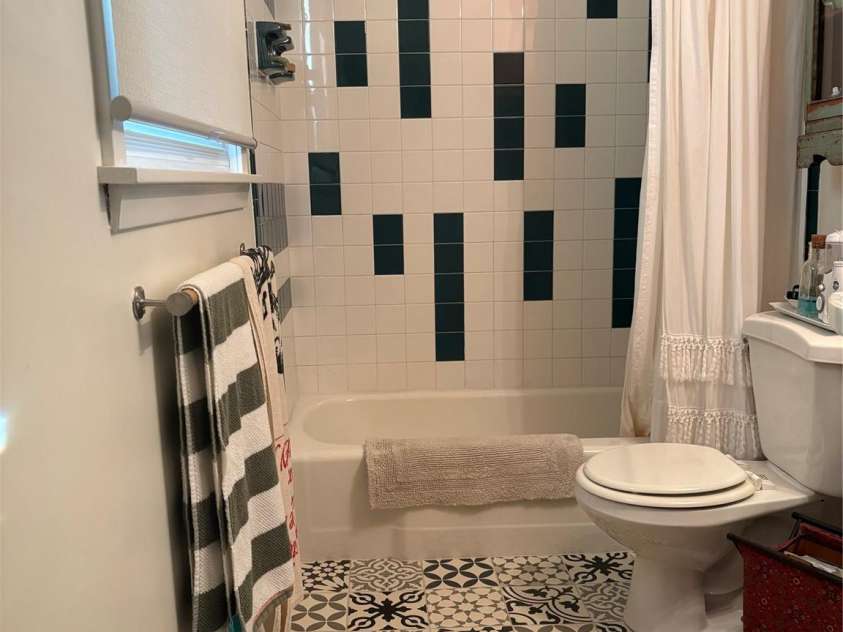 1235 Pinebrook Circle, Hendersonville, NC 28739.  MLS# CAR4309617, YatesRealty ID 3775. Primary Bathroom Custom Tile