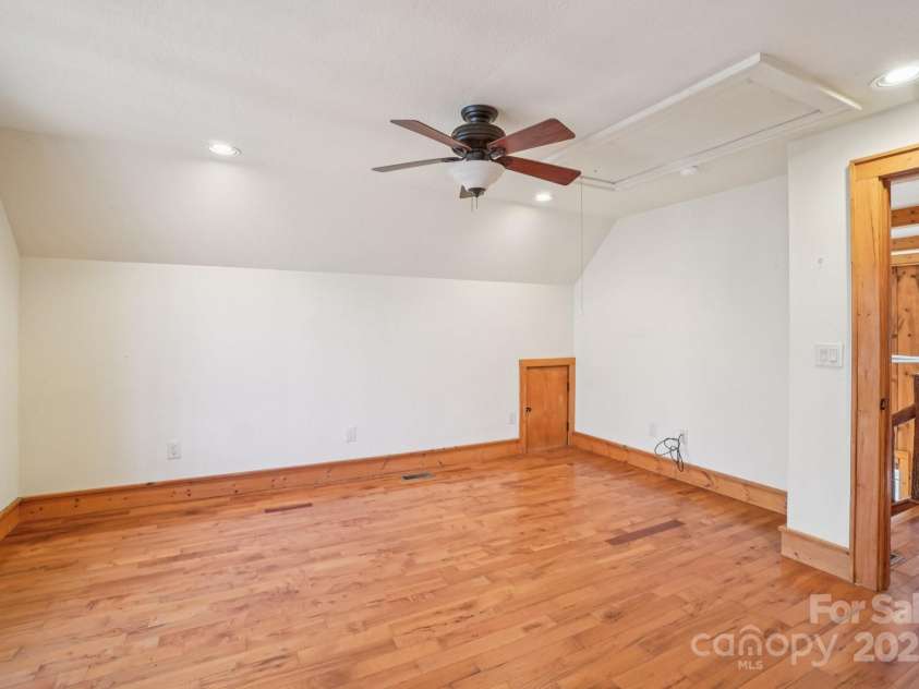 102 Knobster Way, Glenville, NC 28736.  MLS# CAR4325693, YatesRealty ID 3776. The second, larger, bedroom