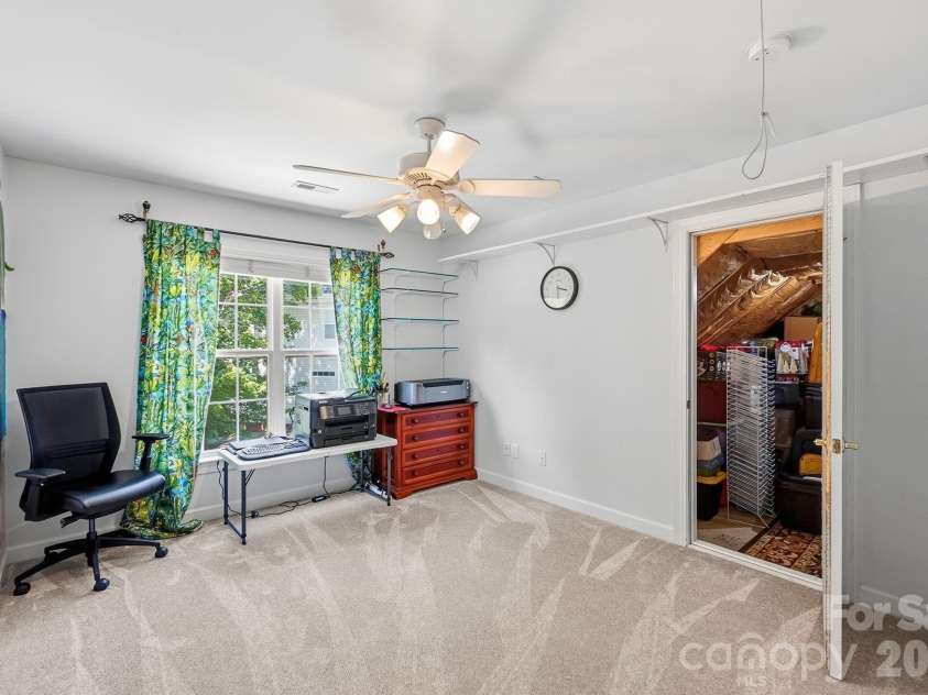 6121 Lostgate Lane, Waxhaw, NC 28173.  MLS# CAR4401256, YatesRealty ID 37771. Bedroom 5 with attic storage
