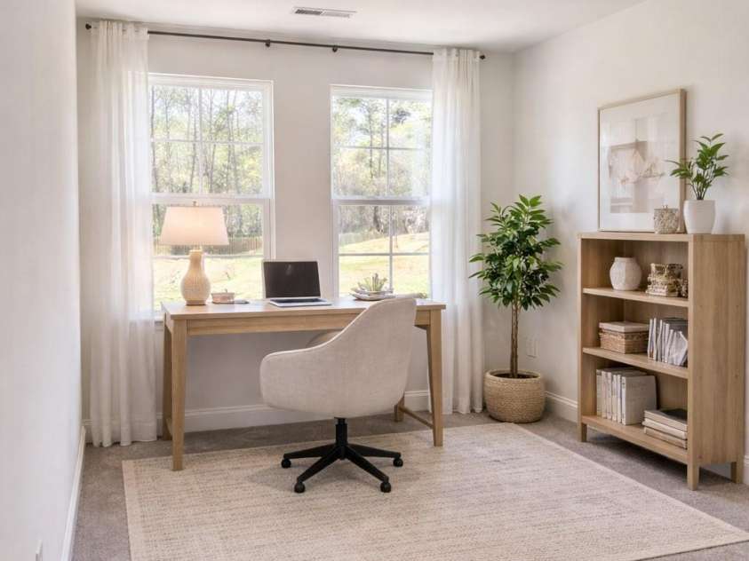 7617 Ethora Way, Charlotte, NC 28216.  MLS# CAR4373564, YatesRealty ID 37772. Bedroom 3 - Shown as Office Space