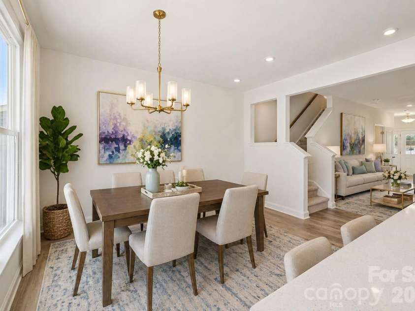 7625 Ethora Way, Charlotte, NC 28216.  MLS# CAR4377533, YatesRealty ID 37773. Dining Room - Digital Representation.