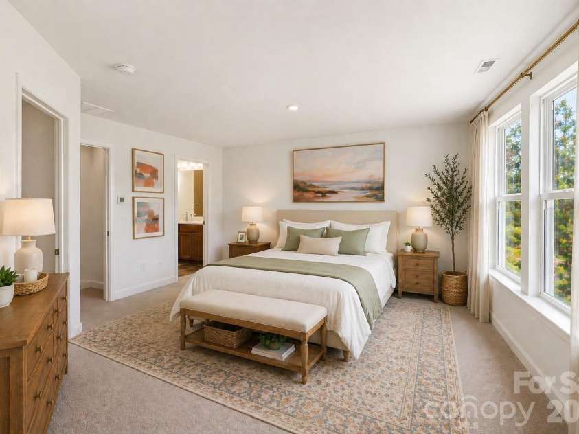 7625 Ethora Way, Charlotte, NC 28216.  MLS# CAR4377533, YatesRealty ID 37773. Owner's Suite - Digital Representation.
