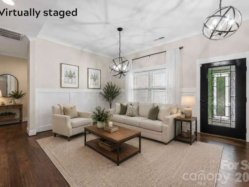 334 McCrary Road, Mooresville, NC 28117.  MLS# CAR4383129, YatesRealty ID 37787. This from room could be a cozy sitting room. (virtually staged)