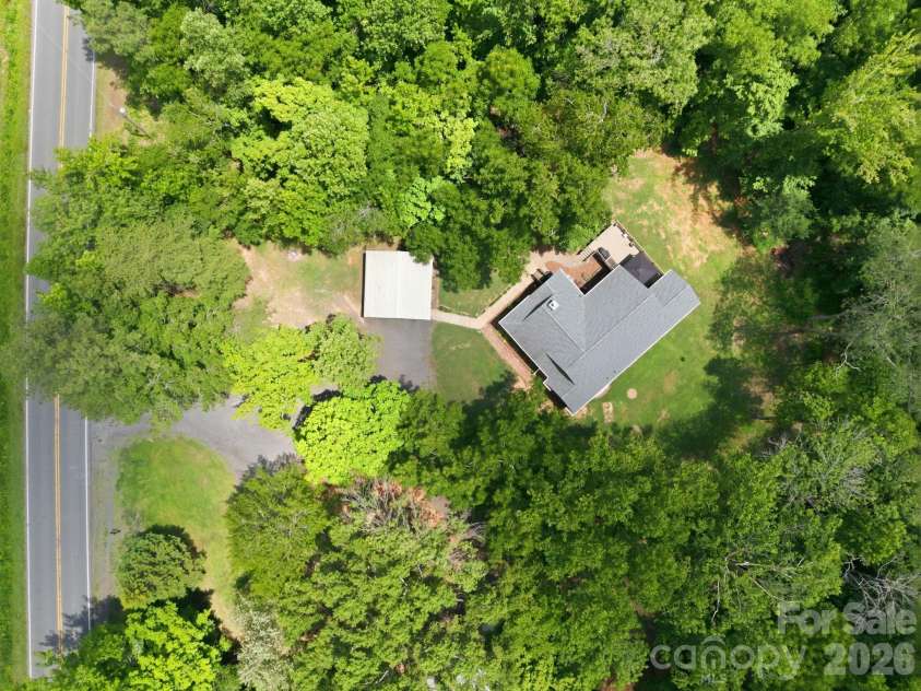 16665 Stokes Ferry Road, Richfield, NC 28137.  MLS# CAR4400480, YatesRealty ID 37796. Overhead shot