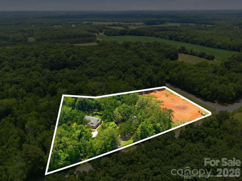 16665 Stokes Ferry Road, Richfield, NC 28137.  MLS# CAR4400480, YatesRealty ID 37796. Property outline