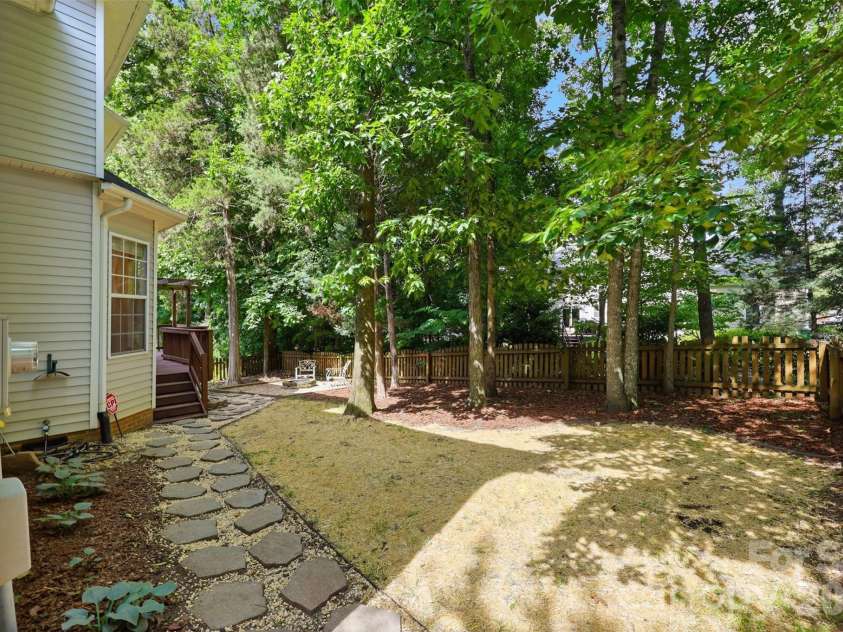 6832 Charter Hills Road, Charlotte, NC 28277.  MLS# CAR4396784, YatesRealty ID 37813. Newly Seeded Backyard