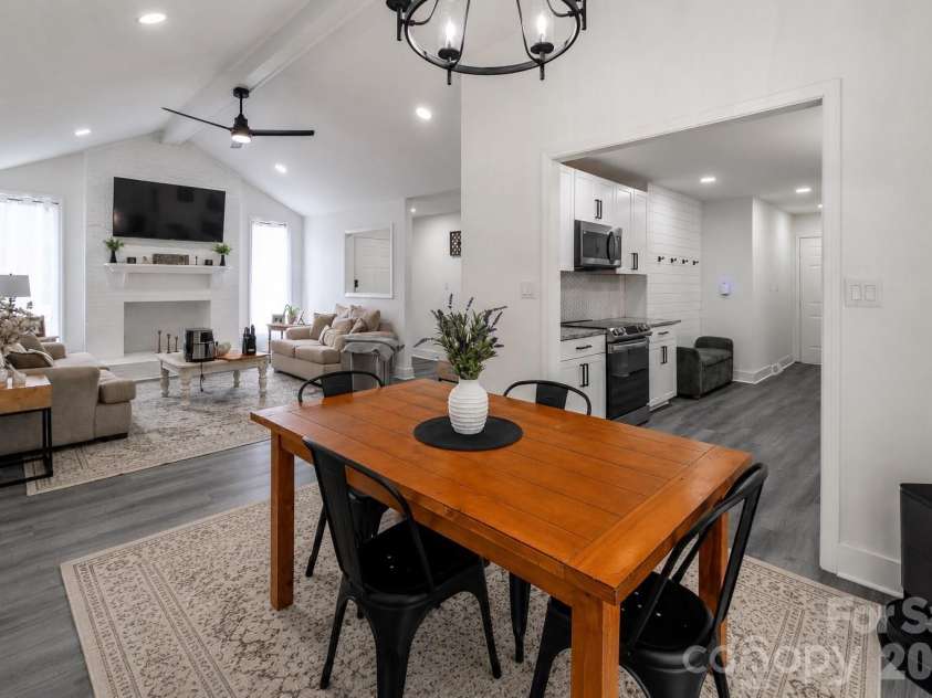 2406 Bearskin Lane, Monroe, NC 28110.  MLS# CAR4396948, YatesRealty ID 37817. Dining Area over Looking Living Area