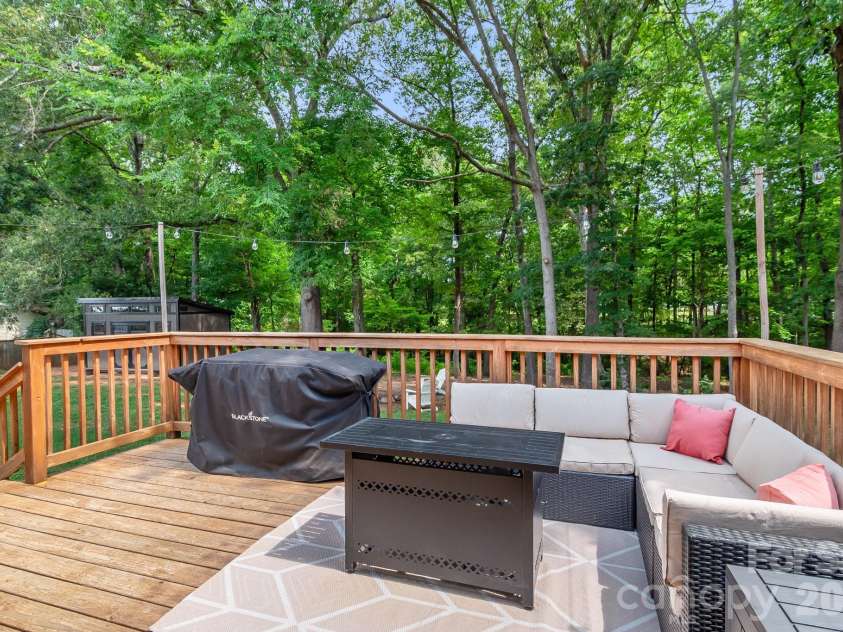 2406 Bearskin Lane, Monroe, NC 28110.  MLS# CAR4396948, YatesRealty ID 37817. Large Rear Deck with room for entertaining!
