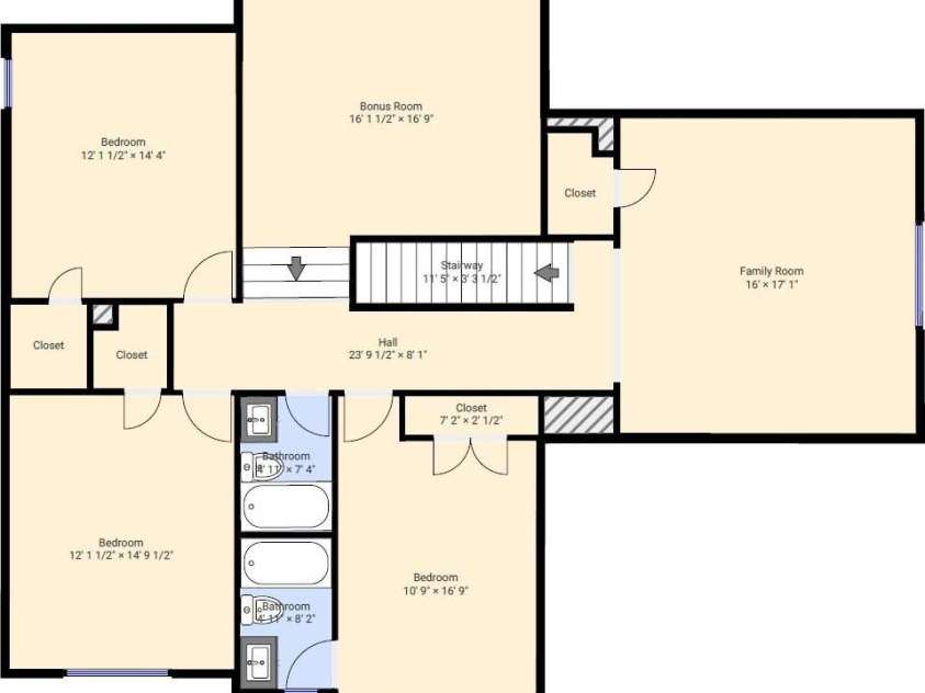 8703 Lake Pines Drive, Cornelius, NC 28031.  MLS# CAR4403233, YatesRealty ID 37820. Second Floor Plan