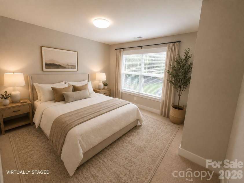 3204 Millstone Creek Road, Lancaster, SC 29720.  MLS# CAR4402581, YatesRealty ID 37821. 2nd level bedroom 1 virtually staged