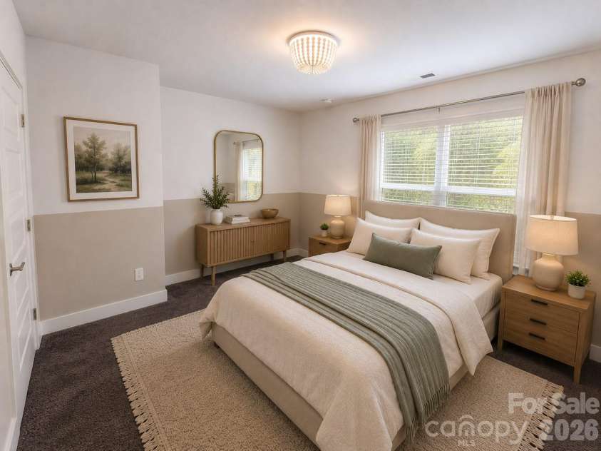 3204 Millstone Creek Road, Lancaster, SC 29720.  MLS# CAR4402581, YatesRealty ID 37821. 2nd level bedroom 2 virtually staged
