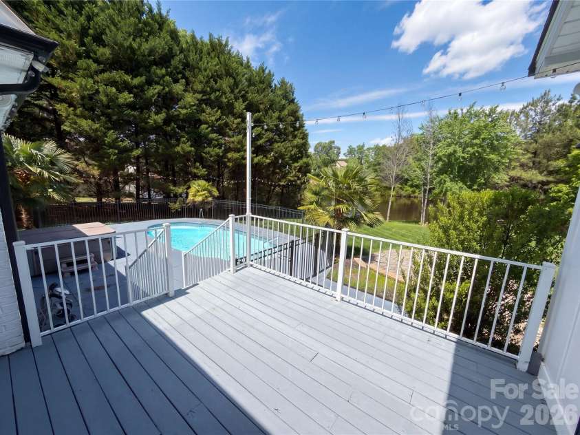 3204 Millstone Creek Road, Lancaster, SC 29720.  MLS# CAR4402581, YatesRealty ID 37821. Back deck