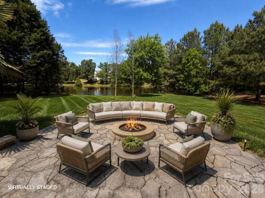 3204 Millstone Creek Road, Lancaster, SC 29720.  MLS# CAR4402581, YatesRealty ID 37821. Fire pit/patio virtually stabed
