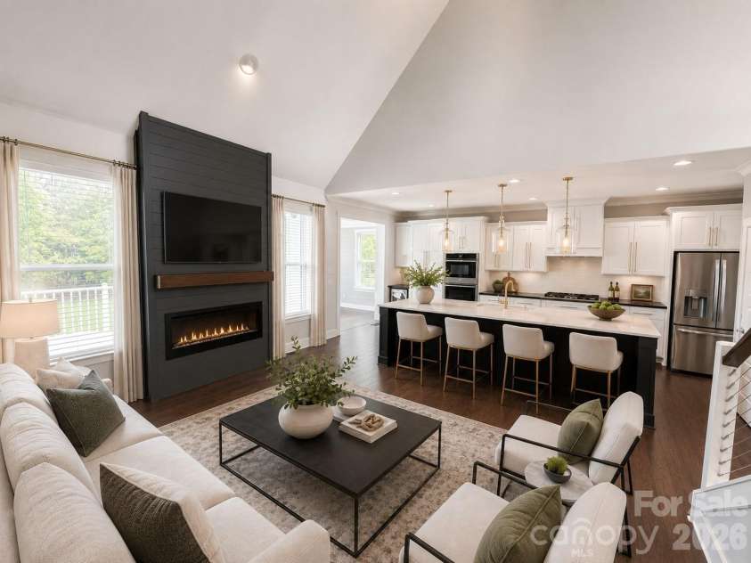 3204 Millstone Creek Road, Lancaster, SC 29720.  MLS# CAR4402581, YatesRealty ID 37821. Living room virtually staged