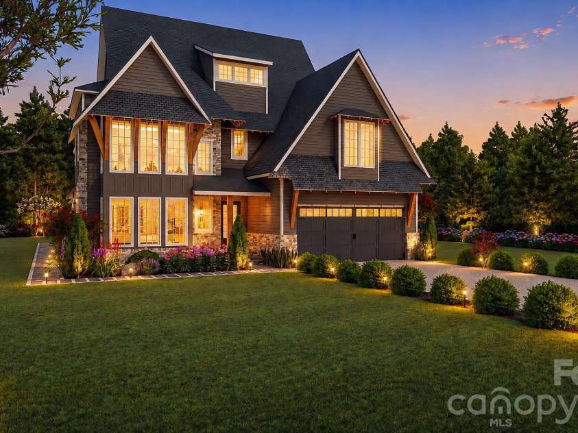 2033 Boswell Way, Matthews, NC 28104.  MLS# CAR4400509, YatesRealty ID 37829. 3D architectural rendering illustrating one potential home design for the homesite. Renderings are conceptual and are intended for visualization purposes only.