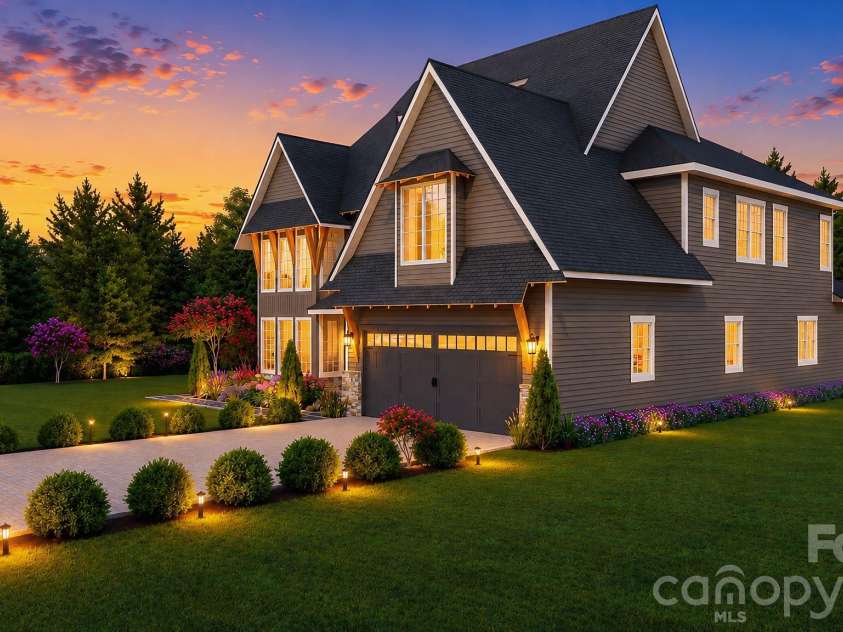 2033 Boswell Way, Matthews, NC 28104.  MLS# CAR4400509, YatesRealty ID 37829. 3D architectural rendering illustrating one potential home design for the homesite. Renderings are conceptual and are intended for visualization purposes only.