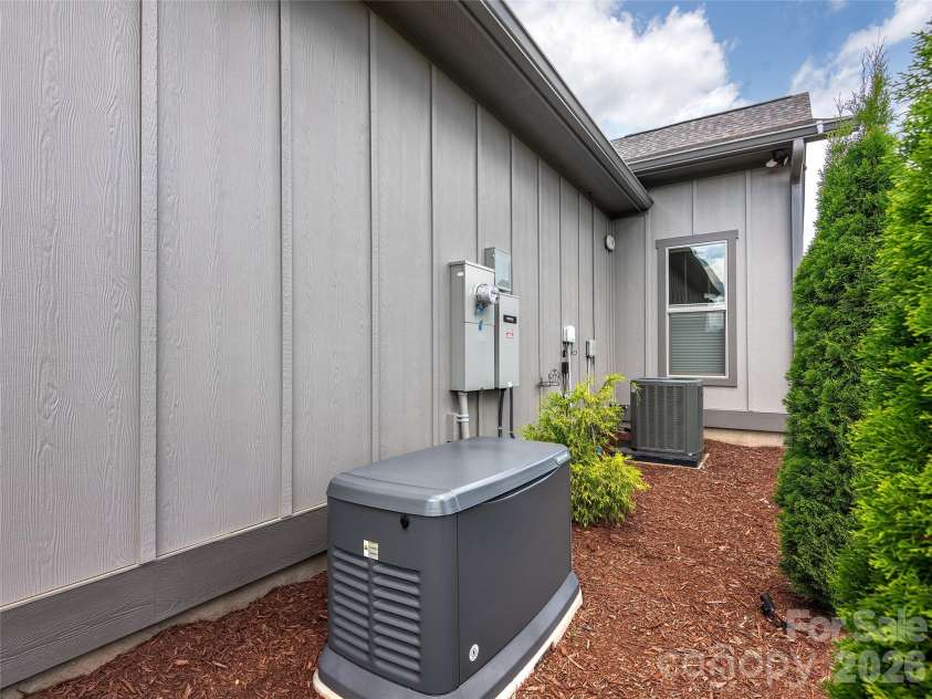696 Daniel Circle Drive, Mills River, NC 28759.  MLS# CAR4402864, YatesRealty ID 37864. Full House Natural Gas Generator