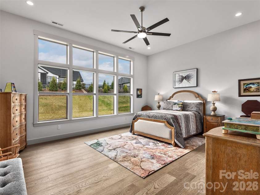 696 Daniel Circle Drive, Mills River, NC 28759.  MLS# CAR4402864, YatesRealty ID 37864. Luxurious Primary Bedroom