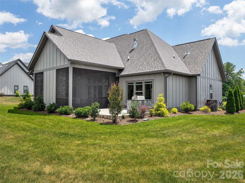 696 Daniel Circle Drive, Mills River, NC 28759.  MLS# CAR4402864, YatesRealty ID 37864. Mature Landscaping