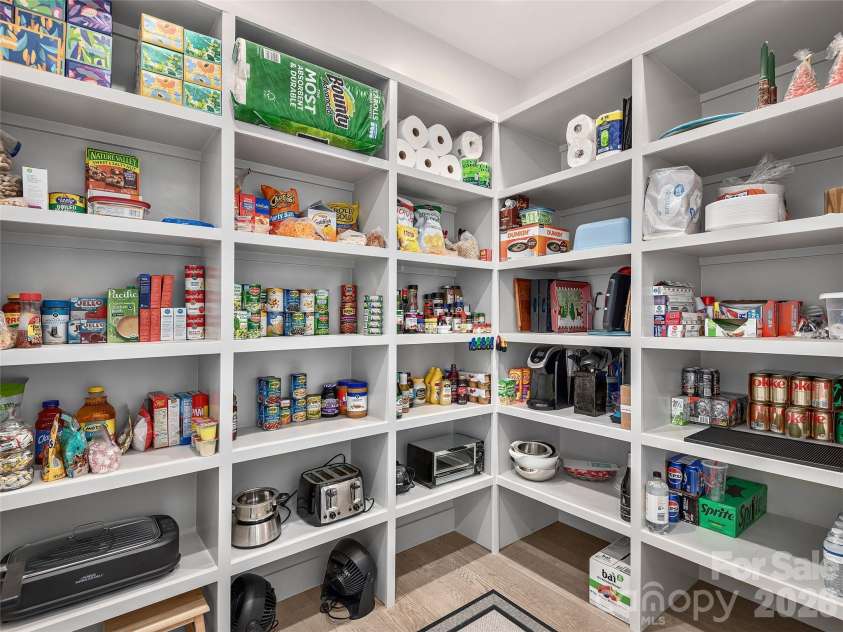 696 Daniel Circle Drive, Mills River, NC 28759.  MLS# CAR4402864, YatesRealty ID 37864. Oversized Pantry