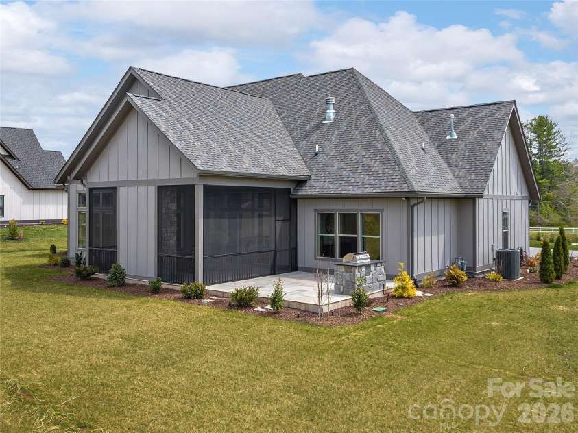 696 Daniel Circle Drive, Mills River, NC 28759.  MLS# CAR4402864, YatesRealty ID 37864. View from the Rear of Home