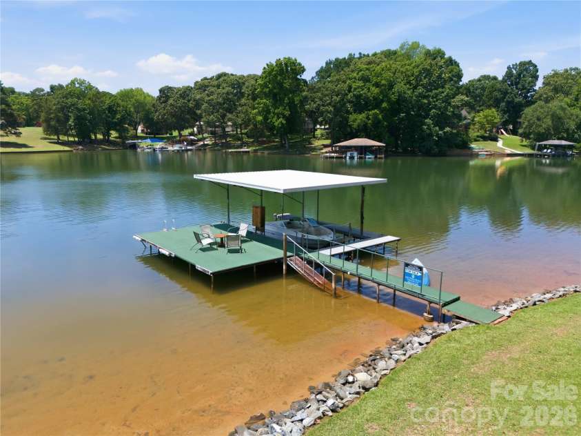 2216 Holly Lane, Shelby, NC 28150.  MLS# CAR4400464, YatesRealty ID 37888. Covered Boat Dock