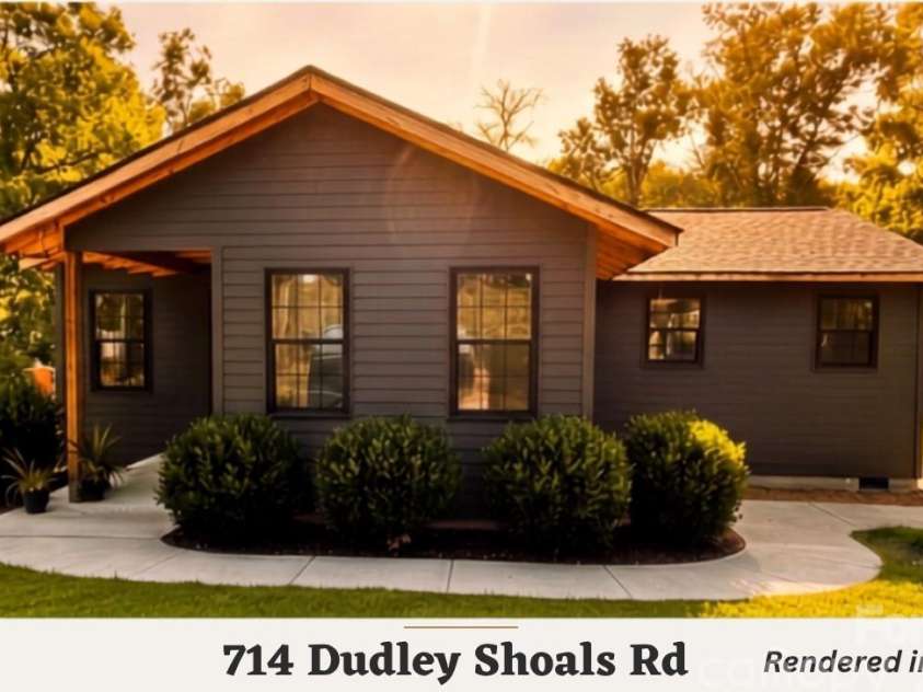 714 Dudley Shoals Road, Granite Falls, NC 28630.  MLS# CAR4390788, YatesRealty ID 37891. Rendering